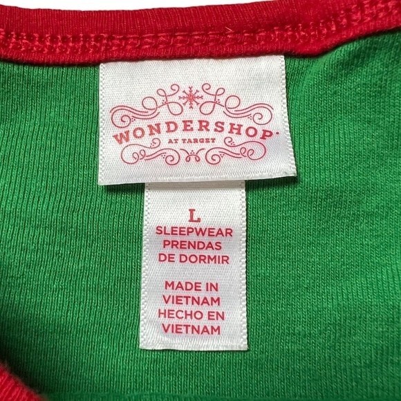 Wondershop Women's Elf Pajama Set Size L 2 Piece Matching Family Christmas PJs - Picture 7 of 8